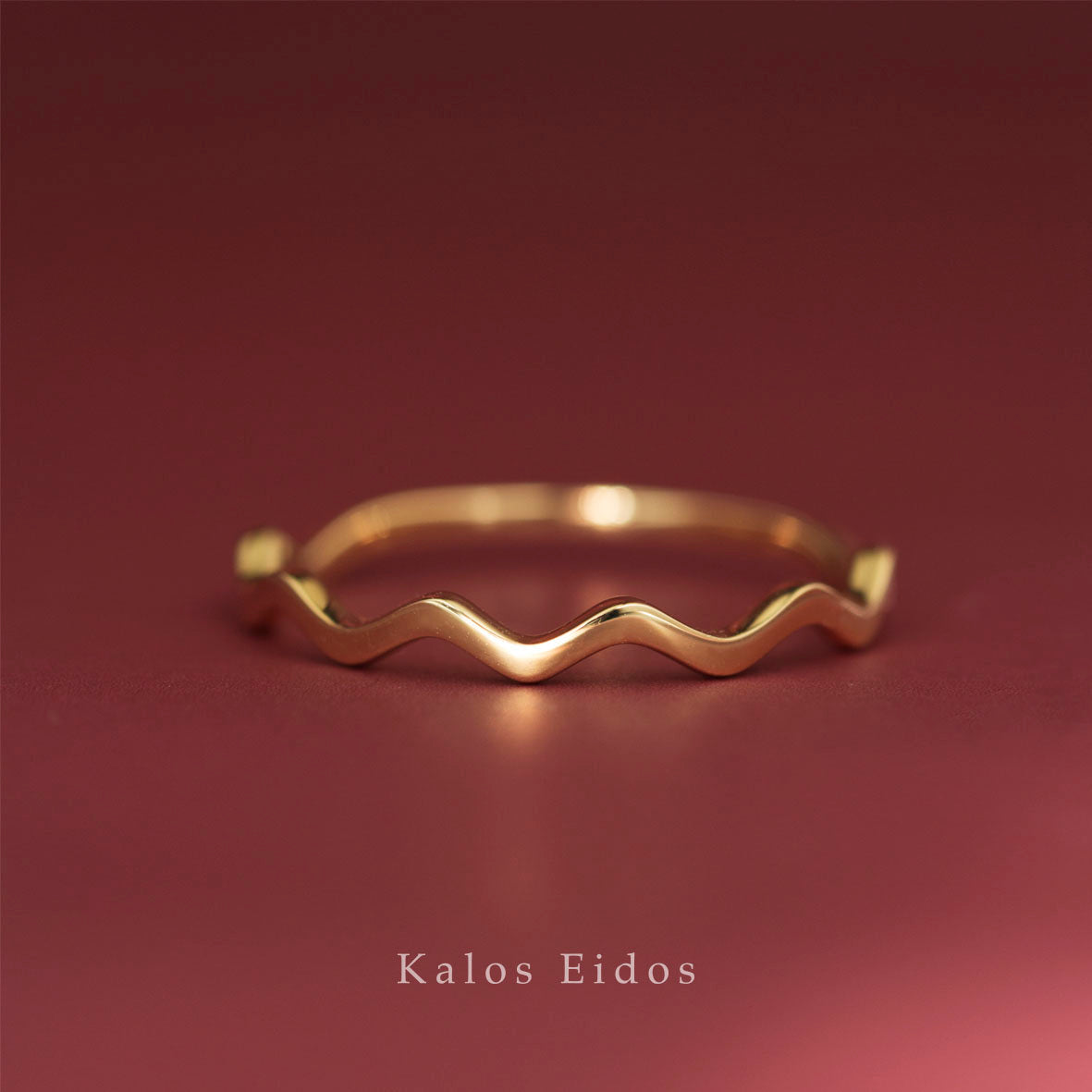 10K | 波浪光金戒指 | K金 DJR96785