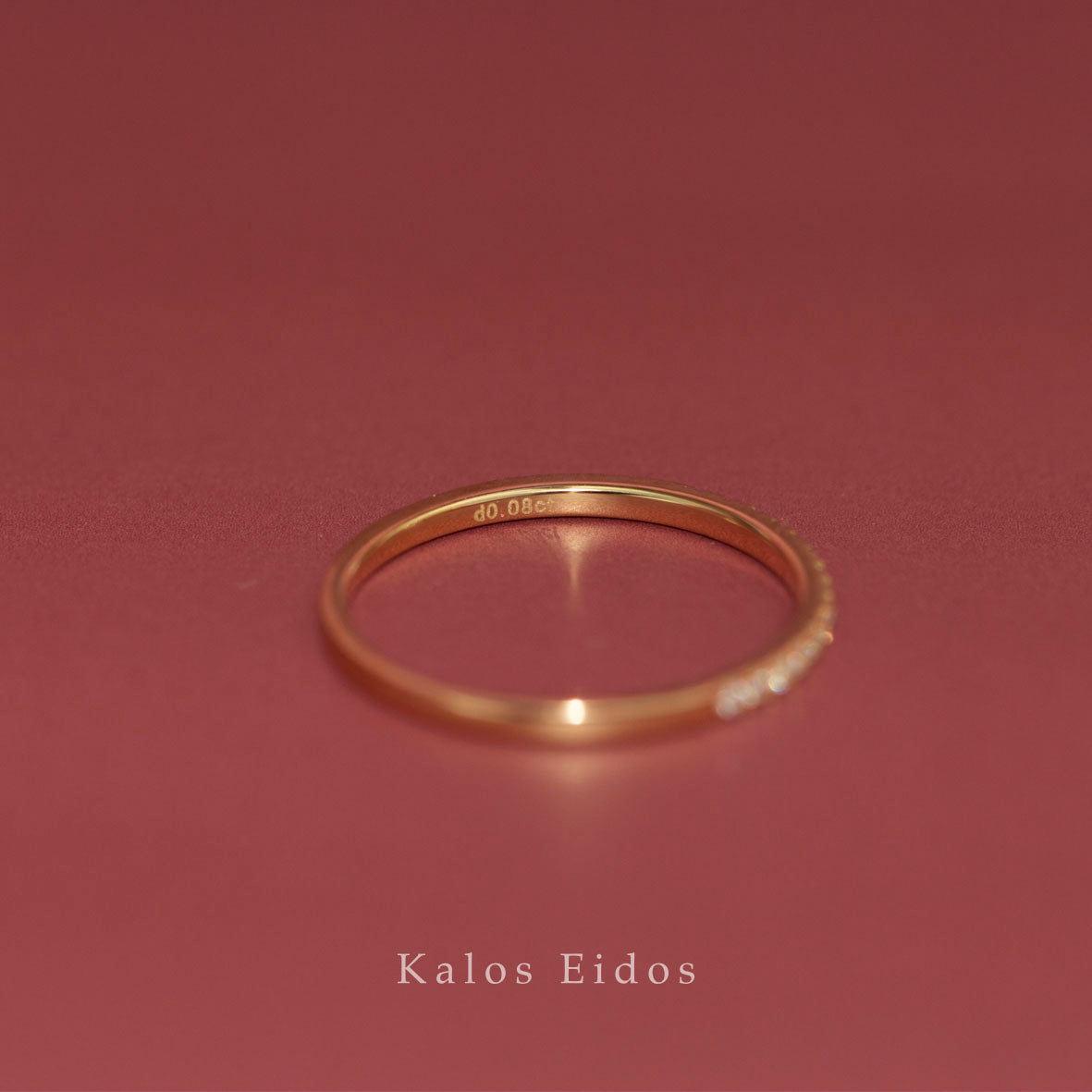 10K | 百搭線戒 | 天然鑽石 | K金 DJR56487