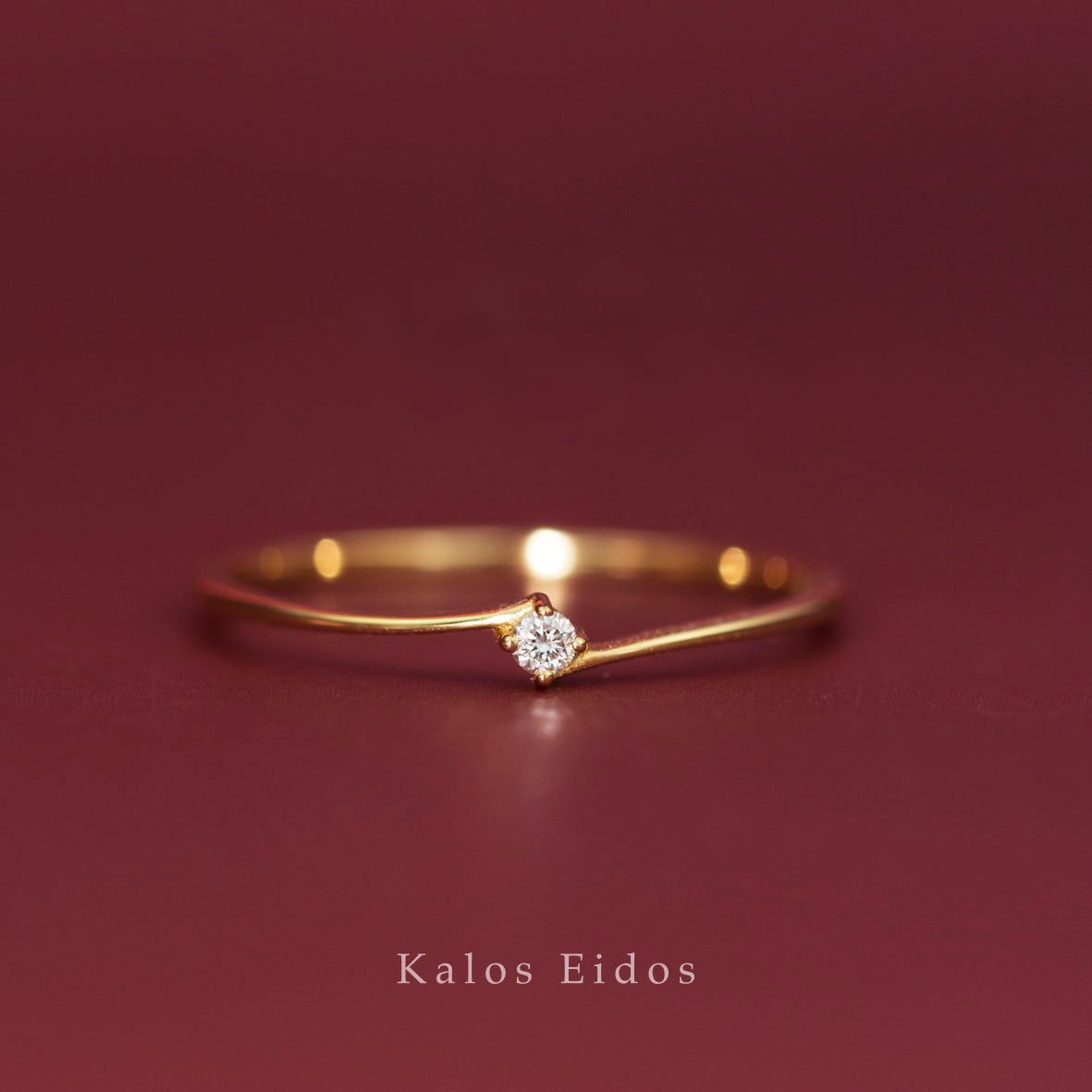 14K | 單顆鑽石戒指 | 天然鑽石 | 0.02ct |  DJR27895