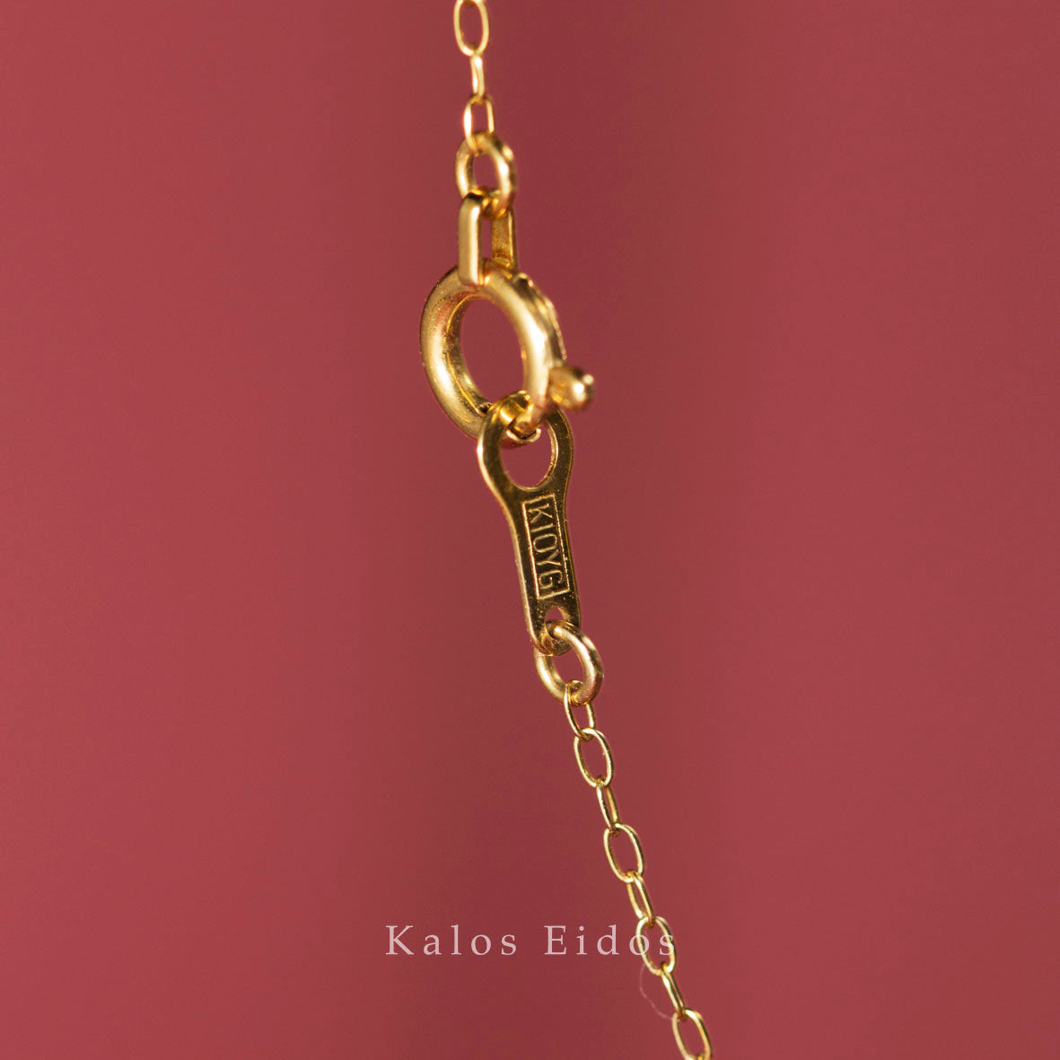 9K | 細緻項鍊 | 天然鑽石 | K金 DJN82890