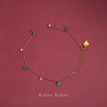 【絕版品】18K | 綠意搖擺手鍊 | 祖母綠 | K金 DJB15093/94