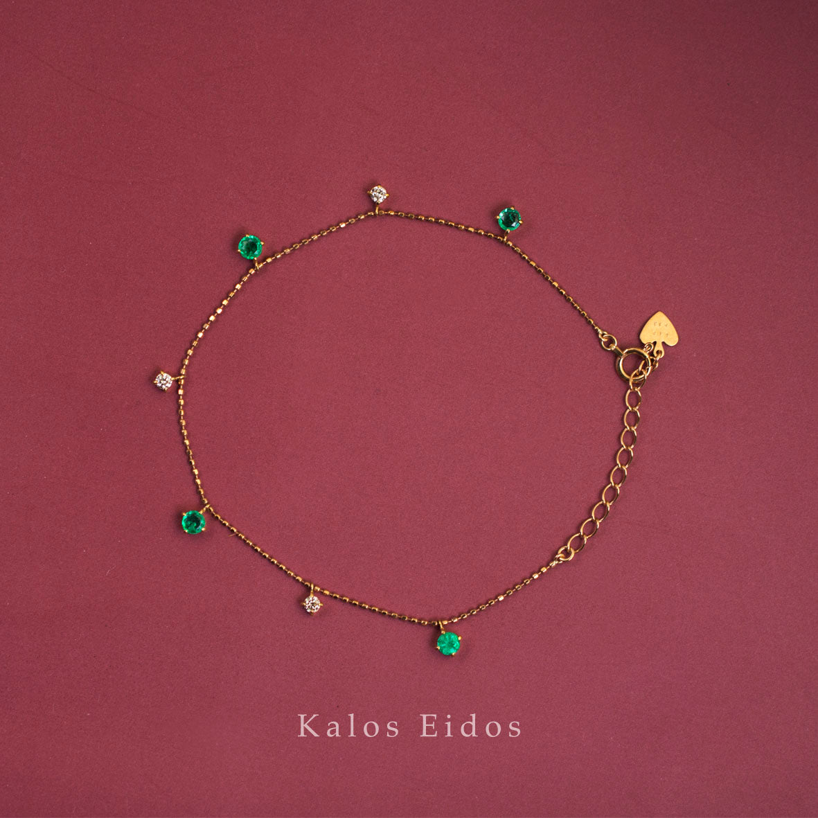 【絕版品】18K | 綠意搖擺手鍊 | 祖母綠 | K金 DJB15093/94