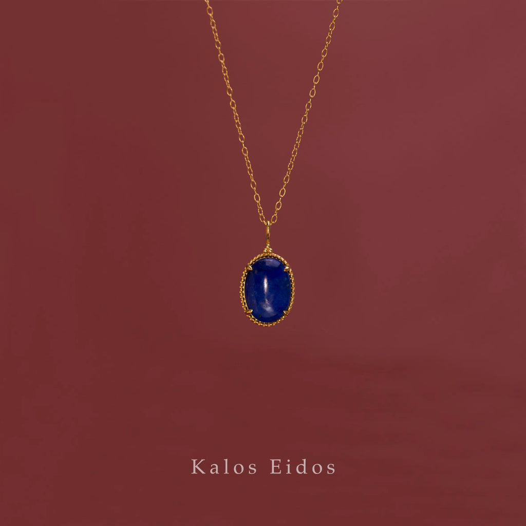 【絕版品】10K | 復古青金石長項鍊 | 青金石 | K金 DJN20695/96