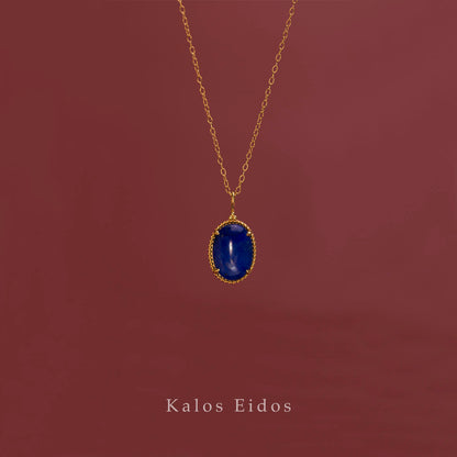 【絕版品】10K | 復古青金石長項鍊 | 青金石 | K金 DJN20695