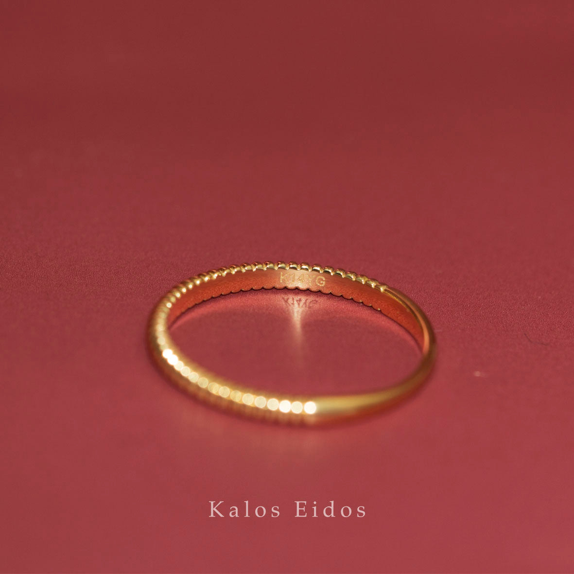 14K | 線條戒指 | 光金 | K金 DJR53675