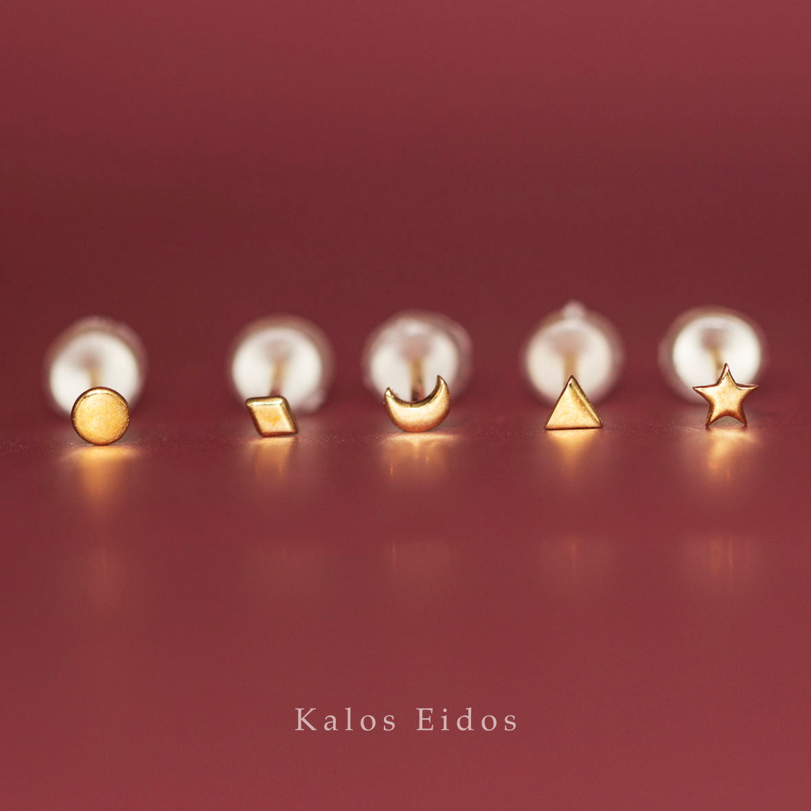 【絕版品】9K | 幾何形耳釘 | 耳針式 | K金 DJR74695