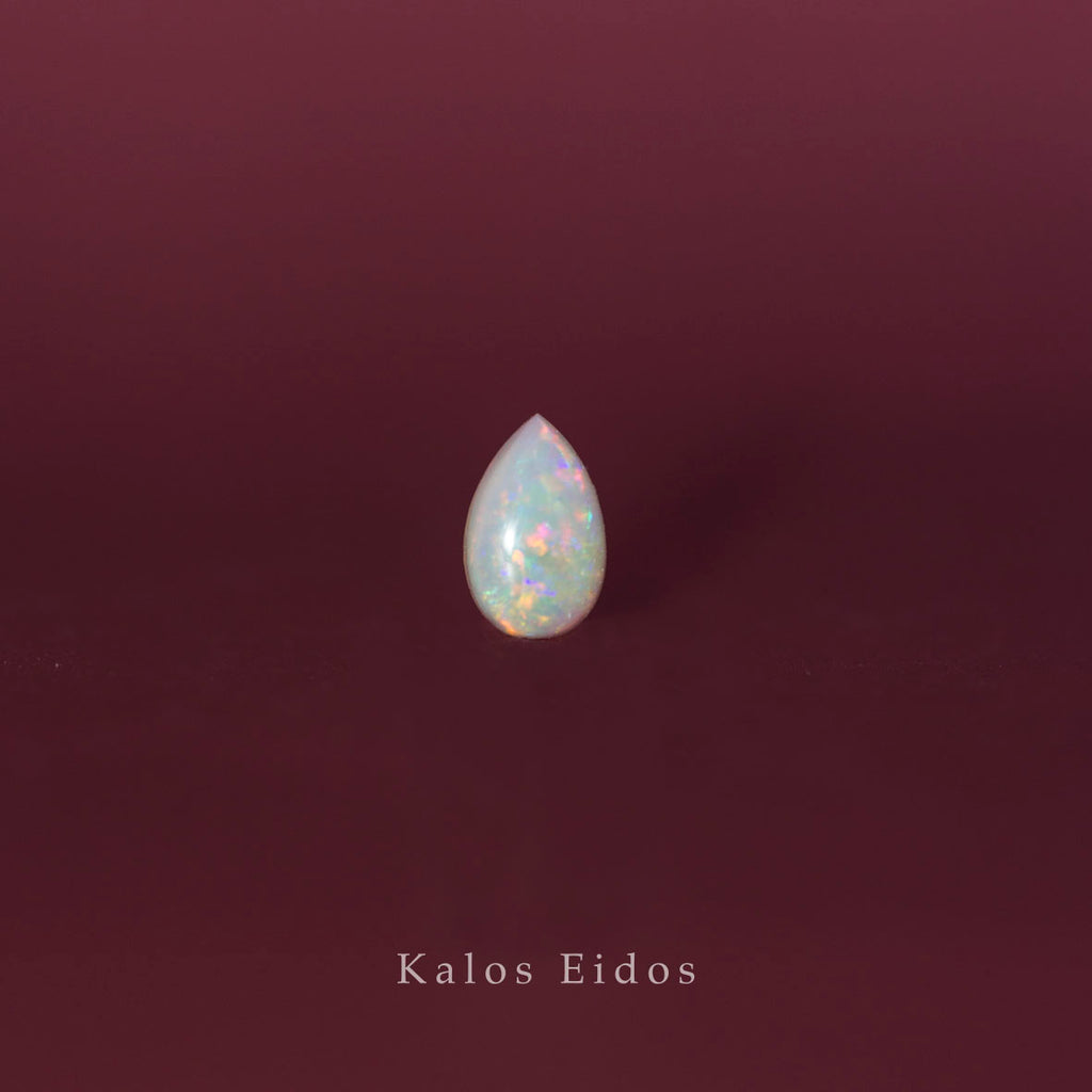 【裸石】澳洲白蛋白石 | 0.62ct | 梨形 GB