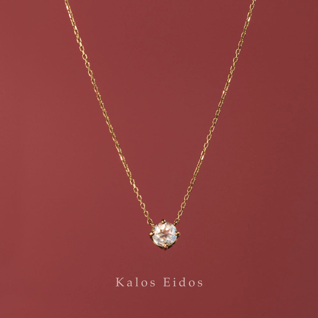 【絕版品】10K | 神秘單墜項鍊 | 月光石 | K金 DJN60695/96