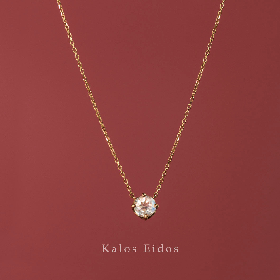 【絕版品】10K | 神秘單墜項鍊 | 月光石 | K金 DJN60695/96