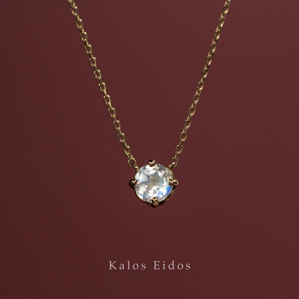 【絕版品】10K | 神秘單墜項鍊 | 月光石 | K金 DJN60695/96
