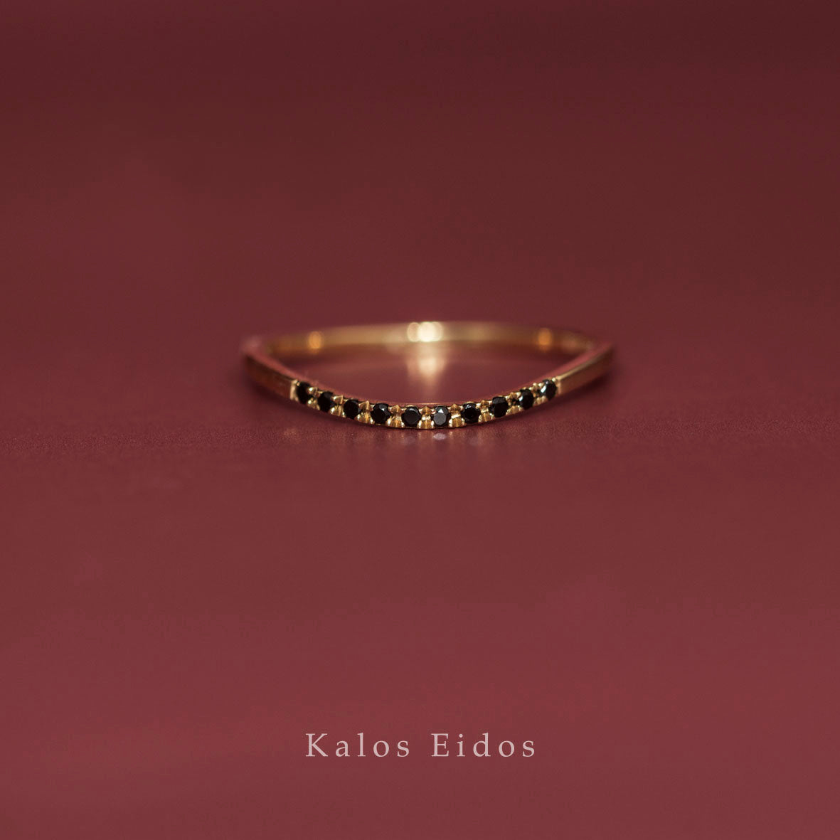 10K | 個性戒指 | 黑色尖晶石 | K金 DJR80385
