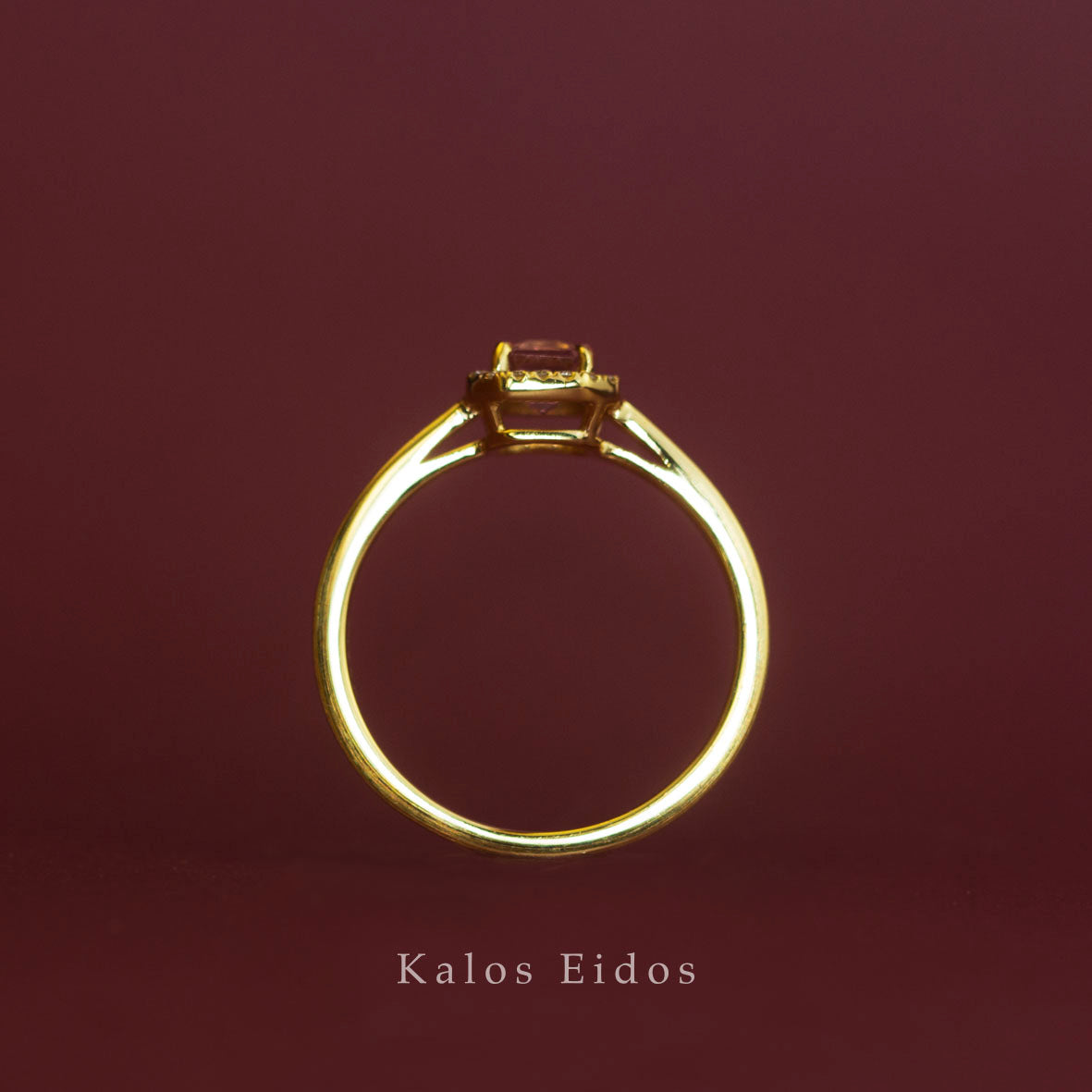 10K | 春色戒指 | 碧璽 | 天然鑽石 | K金 DJR83485