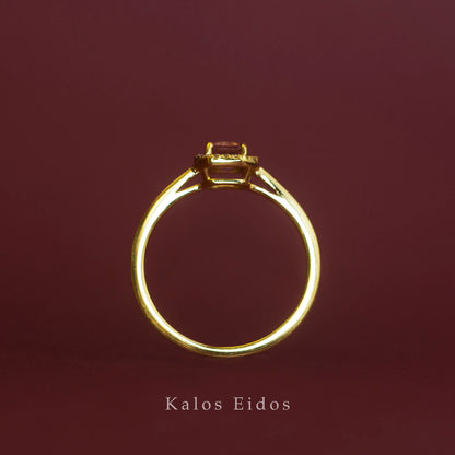 10K | 春色戒指 | 碧璽 | 天然鑽石 | K金 DJR83485