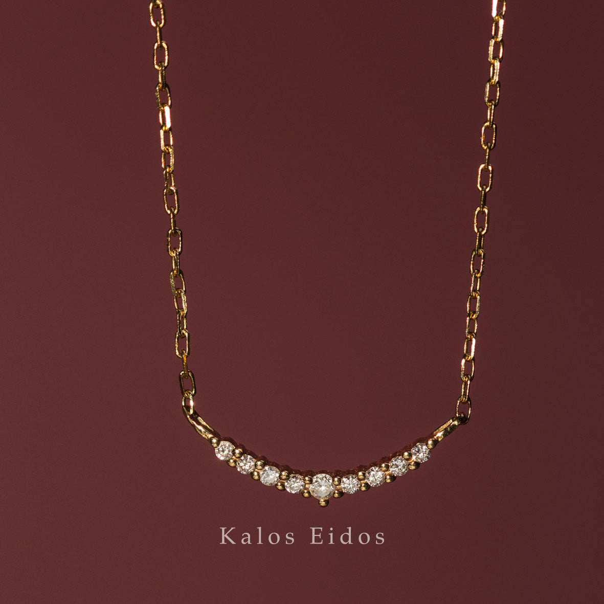 18K | 微笑項鍊 | 天然鑽石 | K金 DJN62980