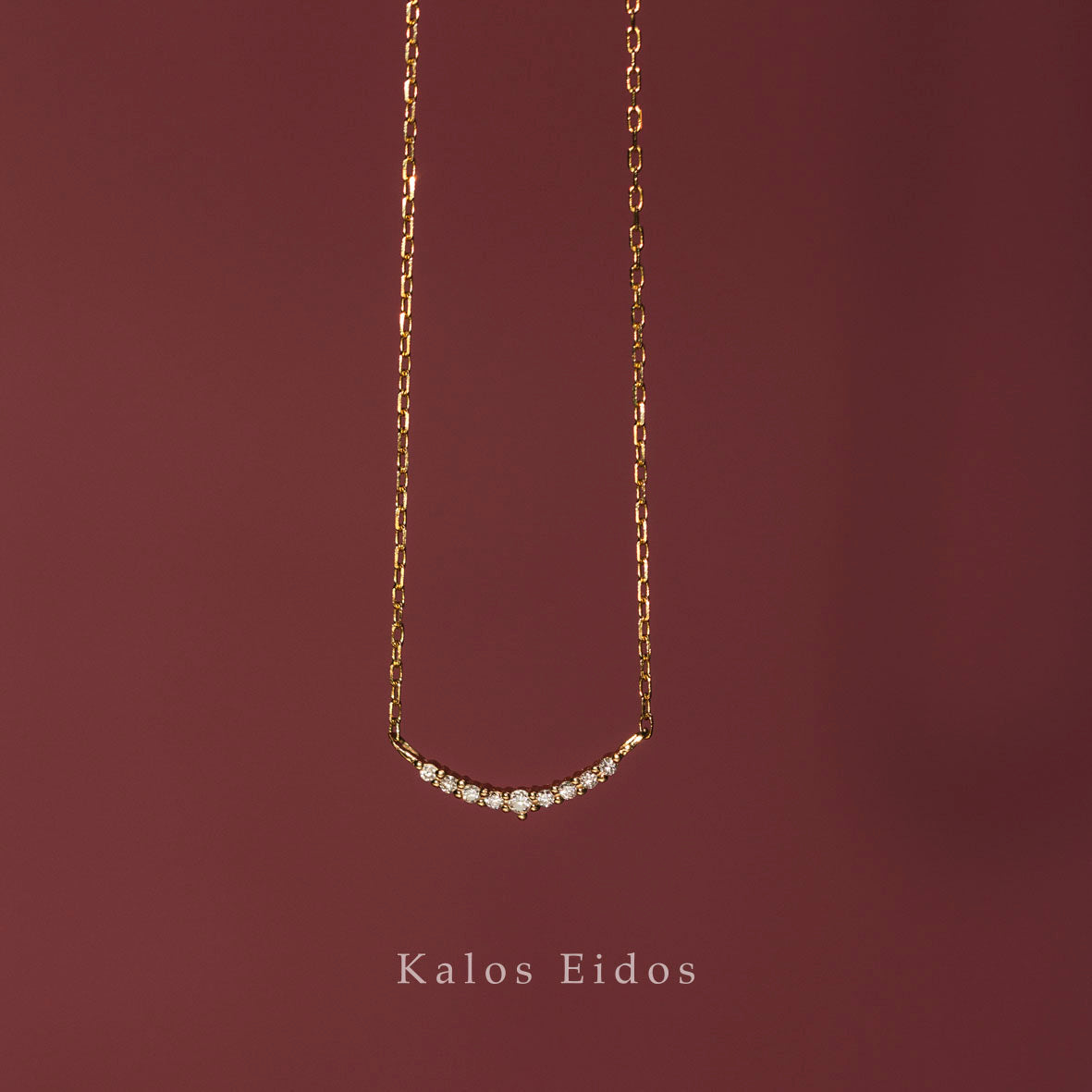 18K | 微笑項鍊 | 天然鑽石 | K金 DJN62980