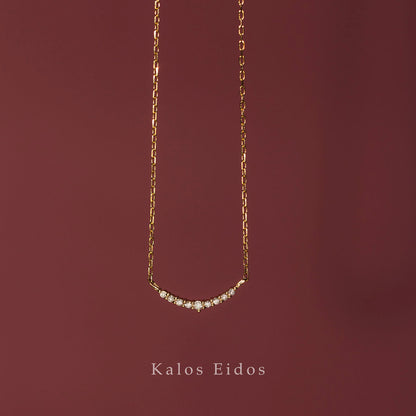 18K | 微笑項鍊 | 天然鑽石 | K金 DJN62980