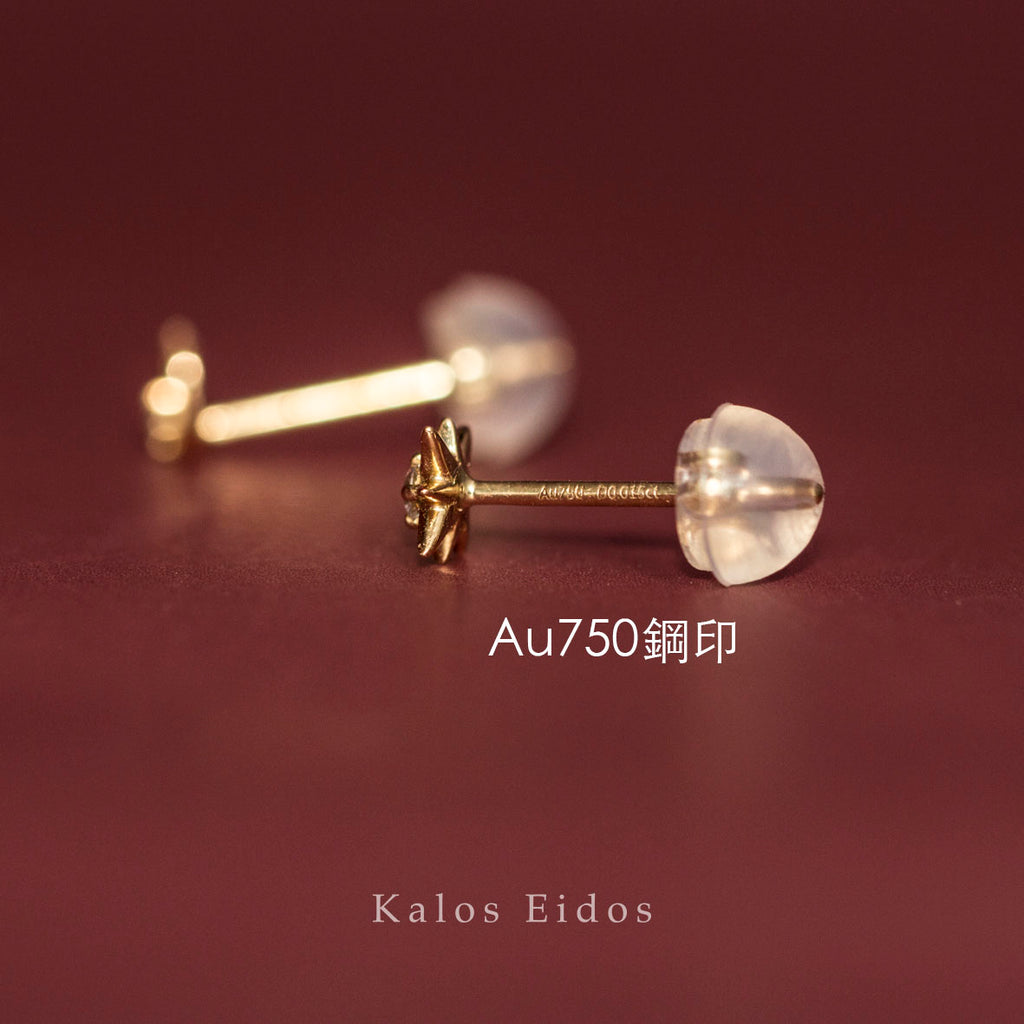 【絕版品】18K | 星夜耳釘 | 耳針式 | K金 DJR50388/90