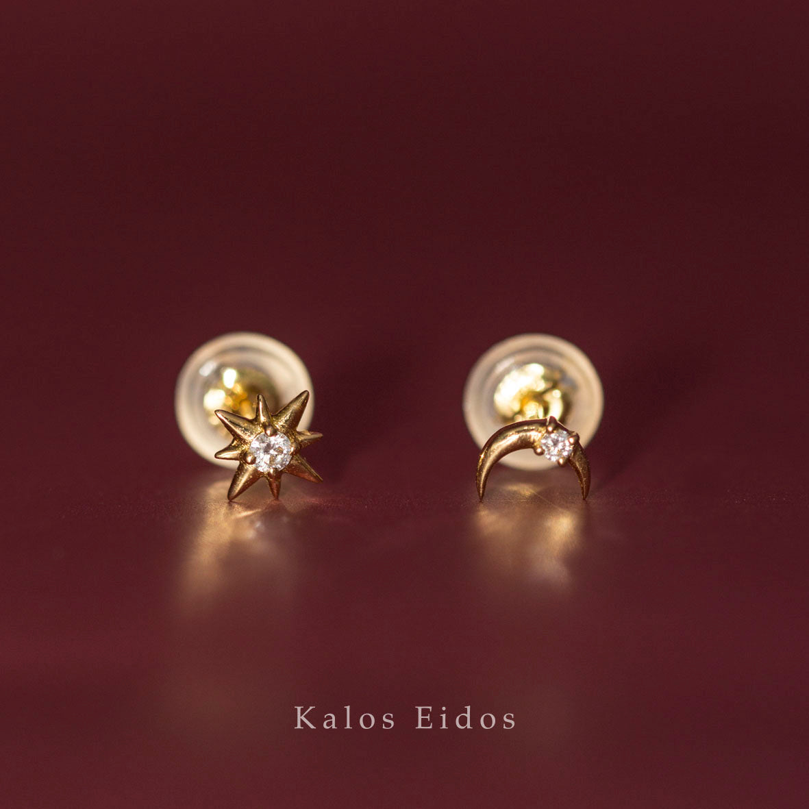 【絕版品】18K | 星夜耳釘 | 耳針式 | K金 DJR50395