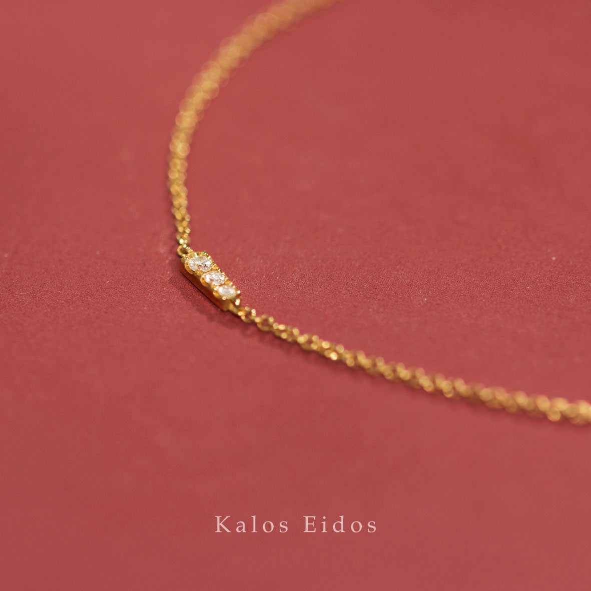 18K | 簡約手鍊 | 天然鑽石 | K金 DJN30280