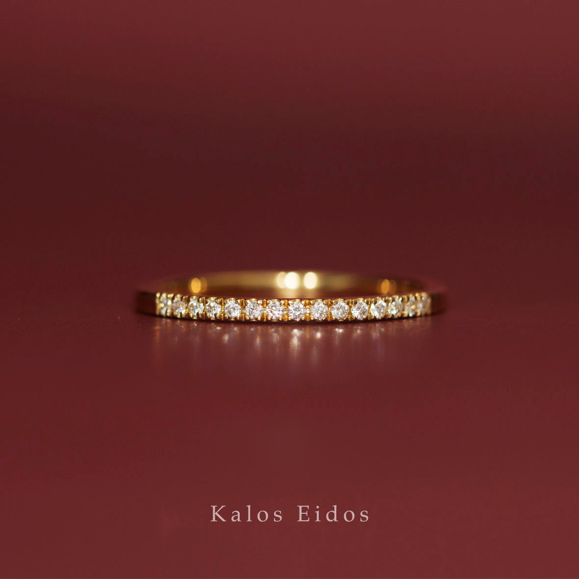 10K | 百搭線戒 | 天然鑽石 | K金 DJR56487