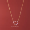 【絕版品】10K | 愛心項鍊 | 粉色藍寶石 | K金 DJN33494/95